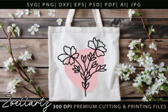 Boho flower SVG Cut Files Floral SVG Summer Flower Vectors Product Image 4