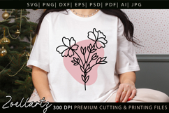 Boho flower SVG Cut Files Floral SVG Summer Flower Vectors Product Image 1