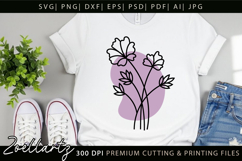 Boho flower SVG Cut Files Floral SVG Summer Flower Vectors Product Image 5