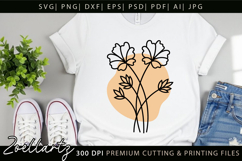 Boho flower SVG Cut Files Floral SVG Summer Flower Vectors Product Image 3