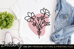 Boho flower SVG Cut Files Floral SVG Vintage Summer Vectors Product Image 6