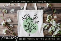 Boho flower SVG Cut Files Floral SVG Vintage Summer Vectors Product Image 7