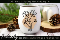 Boho flower SVG Cut Files Floral SVG Summer Flower Vectors Product Image 5