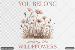 Boho Retro Flowers Motivational Quotes Product Image 1