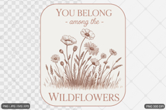 Boho Retro Flowers Motivational Quotes Product Image 1