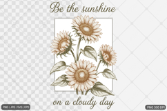 Boho Retro Flowers Motivational Quotes Product Image 1