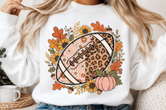 Boho Football Pumpkin PNG Product Image 2