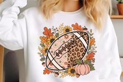 Boho Football Pumpkin PNG Product Image 3