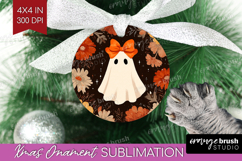Boho Ghost Halloween Ornament PNG Spooky Season PNG Product Image 1
