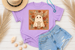 Boho Ghost Bow PNG, Cute Halloween Ghost Sublimation Product Image 4