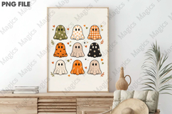 Boho Ghosts PNG, Cute Halloween Ghost PNG Product Image 3