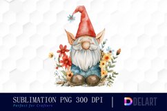 Boho Gnome Watercolor Clipart Product Image 1