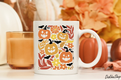 Boho Floral Halloween Fall SVG Boho Halloween SVG Pumpkin Product Image 10