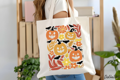 Boho Floral Halloween Fall SVG Boho Halloween SVG Pumpkin Product Image 8
