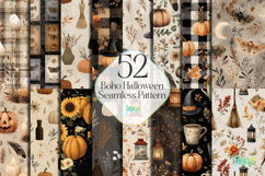 Boho Halloween Seamless Pattern Bundle Product Image 1