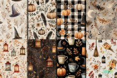 Boho Halloween Seamless Pattern Bundle Product Image 3
