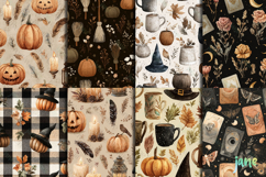 Boho Halloween Seamless Pattern Bundle Product Image 4