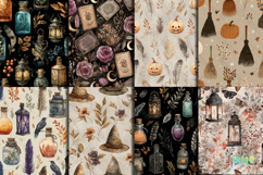 Boho Halloween Seamless Pattern Bundle Product Image 6