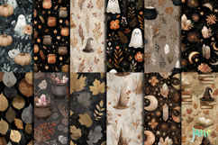 Boho Halloween Seamless Pattern Bundle Product Image 2