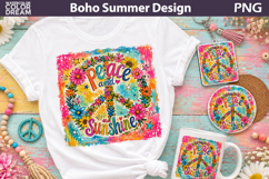 Peace Sign Sunshine | Boho Summer Sublimation Product Image 1