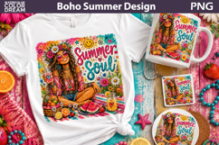 Summer Soul Girl Art | Boho Picnic Graphic Product Image 1