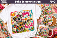 Colorful Hippie Flower Bundle | Boho Summer Sublimation Product Image 12