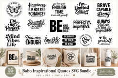 Boho Inspirational Quotes SVG Bundle Product Image 1