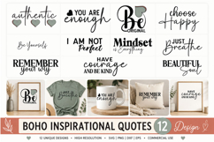 Boho Inspirational Quotes SVG Bundle Product Image 1