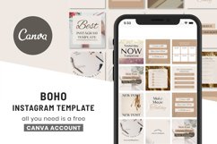 Boho Instagram Canva Post Template | Boho Instagram Post Product Image 3