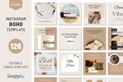 Boho Instagram Canva Post Template | Boho Instagram Post Product Image 1