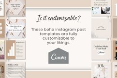 Boho Instagram Canva Post Template | Boho Instagram Post Product Image 2