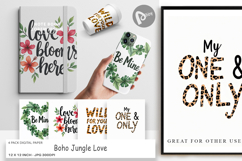 Boho Jungle Valentine Digital Paper Product Image 1