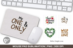 Boho Jungle Valentine Mouse Pad Product Image 1