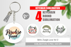 Boho Jungle Valentine Keychain Product Image 1