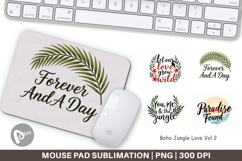 Boho Jungle Valentine Mouse Pad Product Image 1