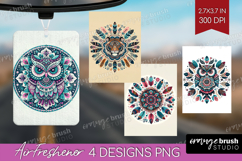 Boho Animal Air Freshener PNG - Mandala PNG Sublimation Product Image 1