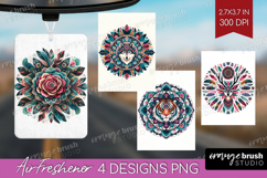 Boho Animal Air Freshener PNG - Mandala PNG Sublimation Product Image 1