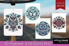 Boho Animal Air Freshener PNG - Mandala PNG Sublimation Product Image 1