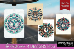 Boho Animal Air Freshener PNG - Mandala PNG Sublimation Product Image 1