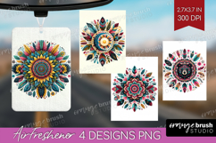 Boho Animal Air Freshener PNG - Mandala PNG Sublimation Product Image 1