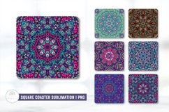 Mandala Coaster Sublimation Designs PNG Product Image 1