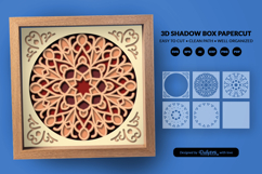 Boho Mandala Home Decor Layered Shadow Box Product Image 3