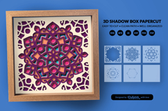 Boho Mandala Home Decor Layered Shadow Box Product Image 3