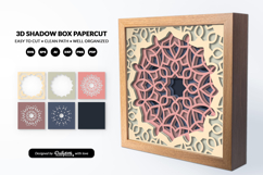 Boho Mandala Home Decor Layered Shadow Box Product Image 3