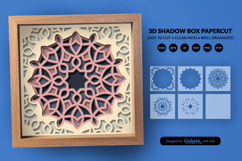 Boho Mandala Home Decor Layered Shadow Box Product Image 1