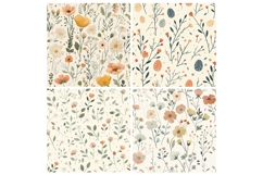 Boho Meadow Easter Digital Paper Product Image 2