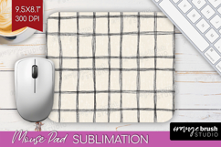 Boho Aesthetic Mouse Pad Sublimation - Minimalist Mousepad Product Image 1