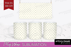 Boho Aesthetic Mug Wrap - Minimalist Mug PNG Sublimation Product Image 1