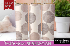 Boho Aesthetic Tumbler Wrap - Minimalist Tumbler PNG Product Image 1