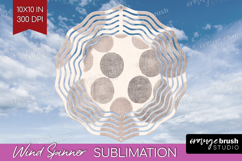 Boho Aesthetic Wind Spinner Sublimation PNG - Minimalist Product Image 1